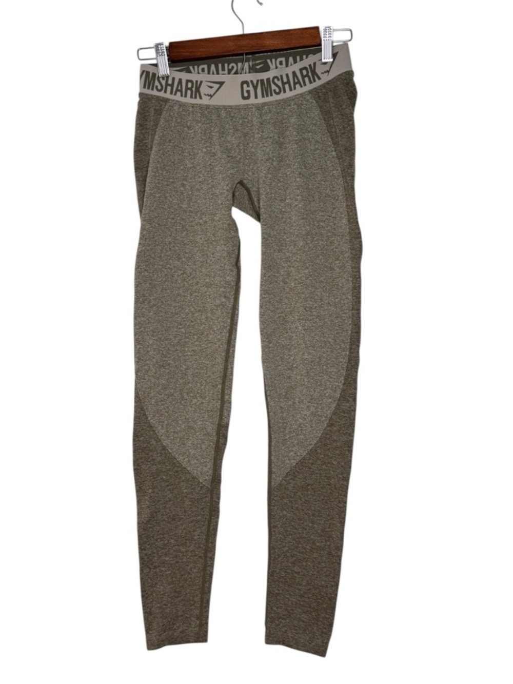 Gymshark Olive Gray Leggings - Comfortable Active Bottoms Medium * Note*